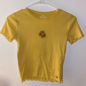 Hollister Sunflower Baby Tee